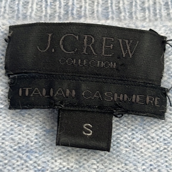 J. Crew long sleeve n-neck blue sweater, 100% cashmere, Size Small - Picture 2 of 16